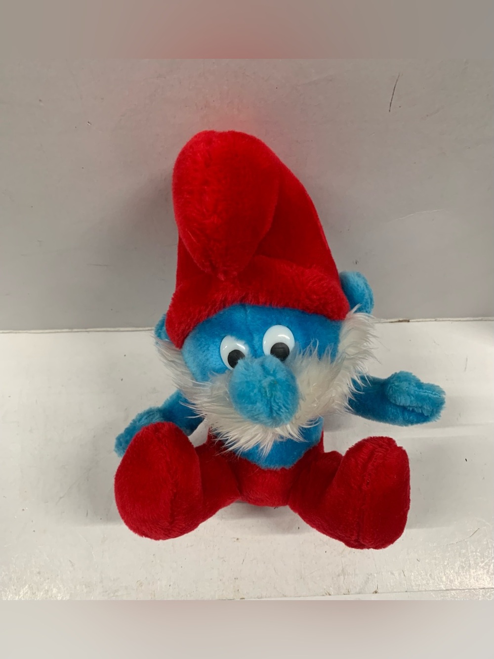 Blue & Red Plush Smurf-Like Character Toy - Soft Kids Plush